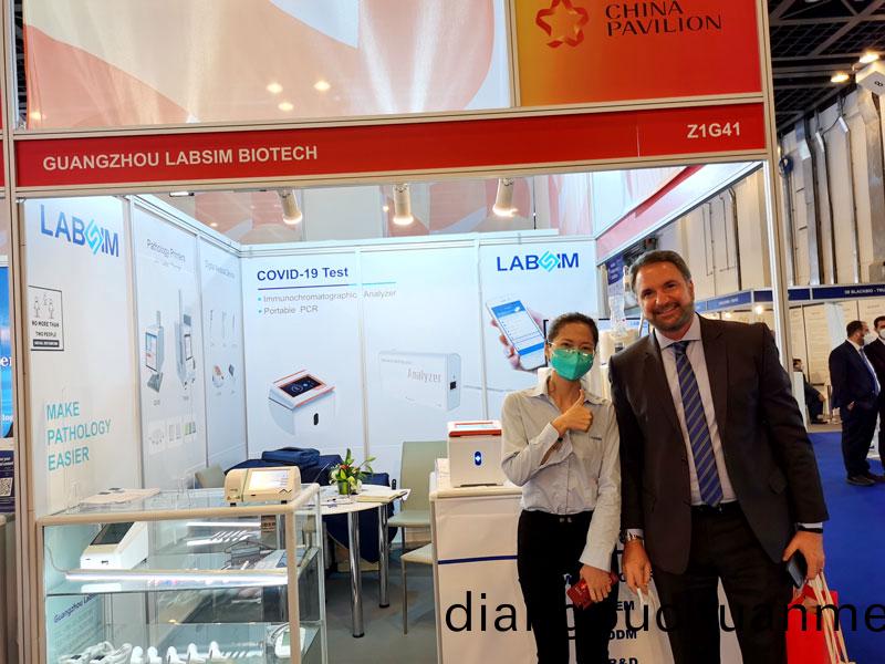 【展(zhan)會迴(hui)顧】藍勃(bo)生物精(jing)綵亮相2022 MEDLAB Middle East
